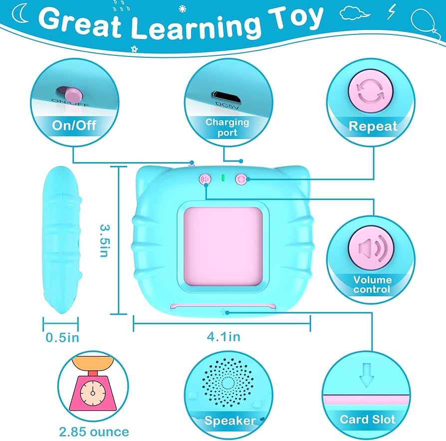 جهاز Happy World Card للتعليم المبكر باللغة العربية والانجليزية لتطوير خيال الطفل بشكل كامل