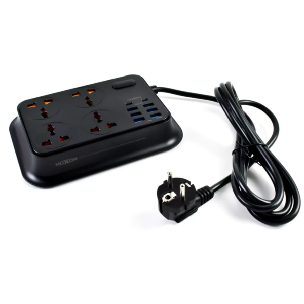 مشترك كهربائي Moxom MX-ST07 موصل 4 منافذ 6 * USB 2 * TUPE-C