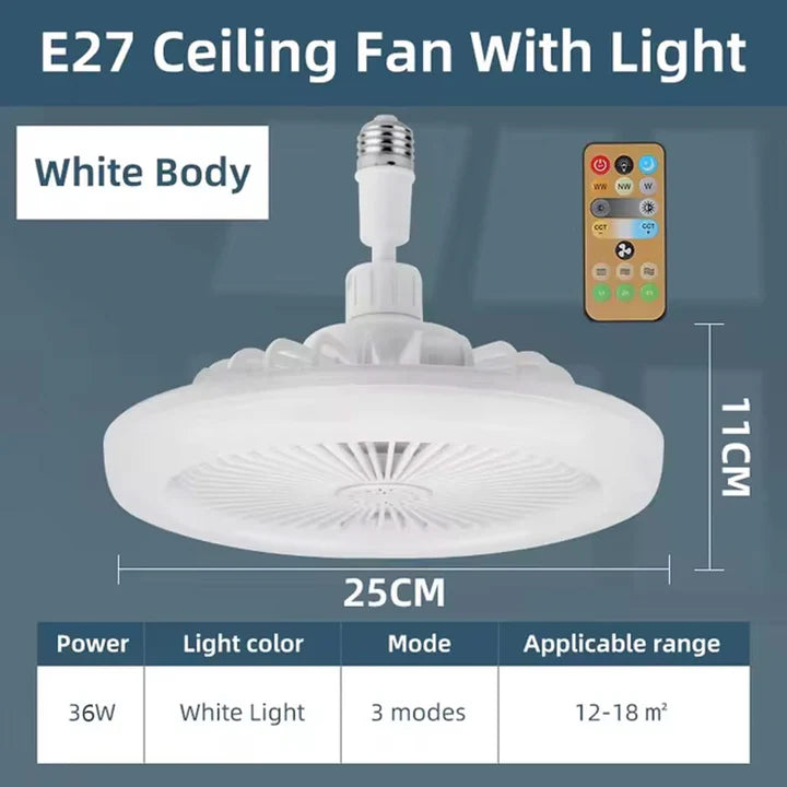 مروحة LED متعددة الوظائف 36W