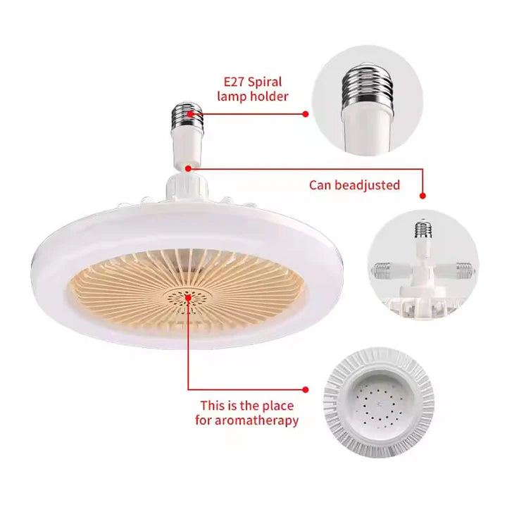 مروحة LED متعددة الوظائف 36W