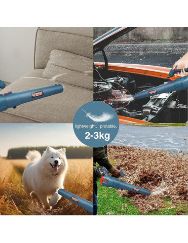 منفاخ أوراق كهربائي من BOSS مزود ببطاريتين قابلتين للشحن (118 فولت)