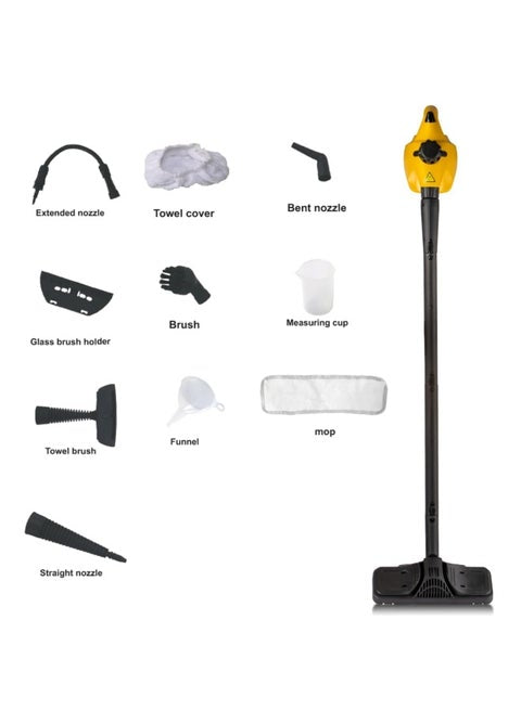 منظف بالبخار 10 في 1/ 350 مل/10 ملحقات/ضغط و درجة حرارة عالية/1000 واط