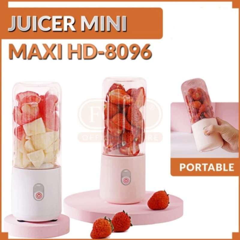 أحدث خلاط عصير محمول Maxi Professional مزود بشاحن USB HD-8096