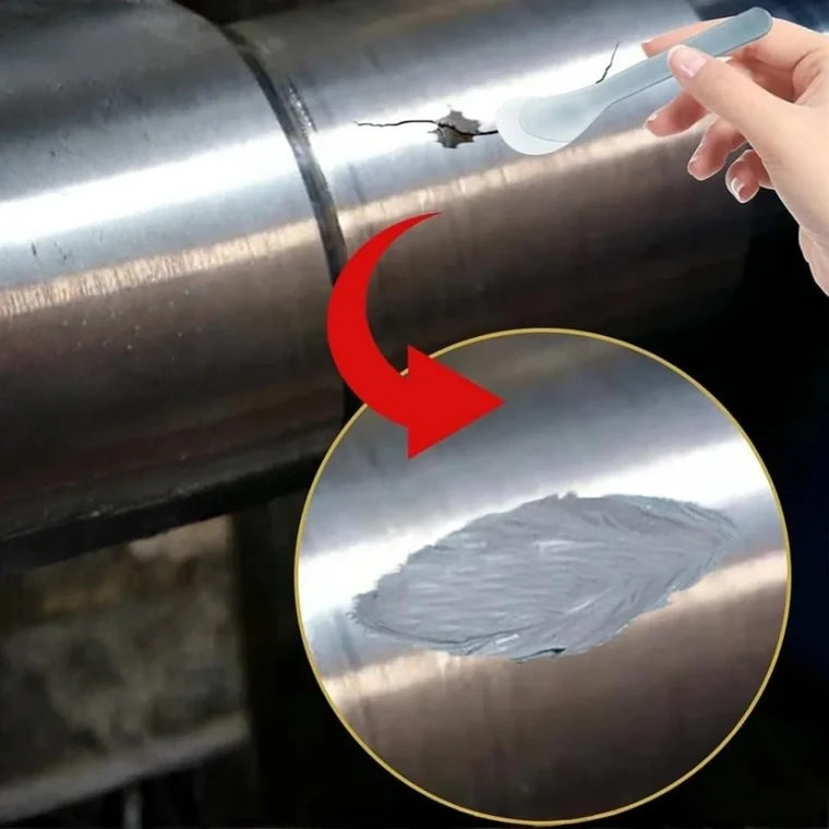 معجون لاصق مزدوج لإصلاح شقوق وثقوب المعادن (50 غرام)