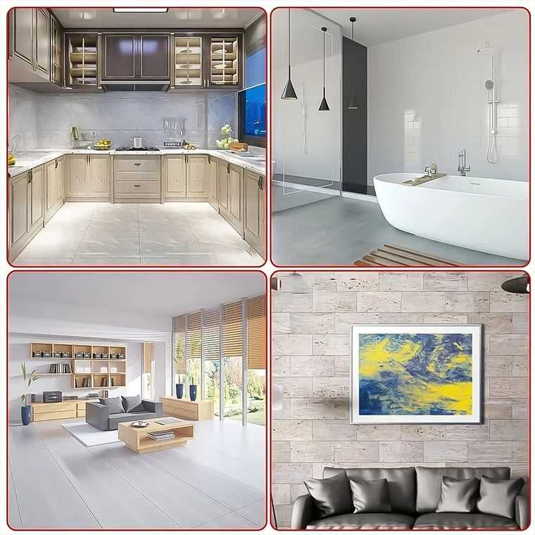 أداة ختم وكشط الغراء العنيد برؤوس سيليكونية متعددة