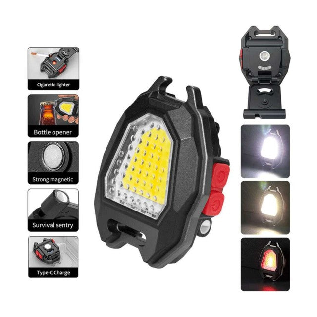 n المحمولة سلسلة المفاتيح LED ضوء COB مصباح يدوي مع ولاعة Cigerate