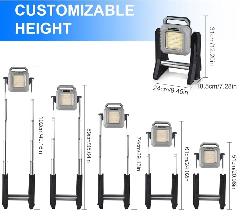 كشاف أضاءة LED محمول قابل لإعادة الشحن