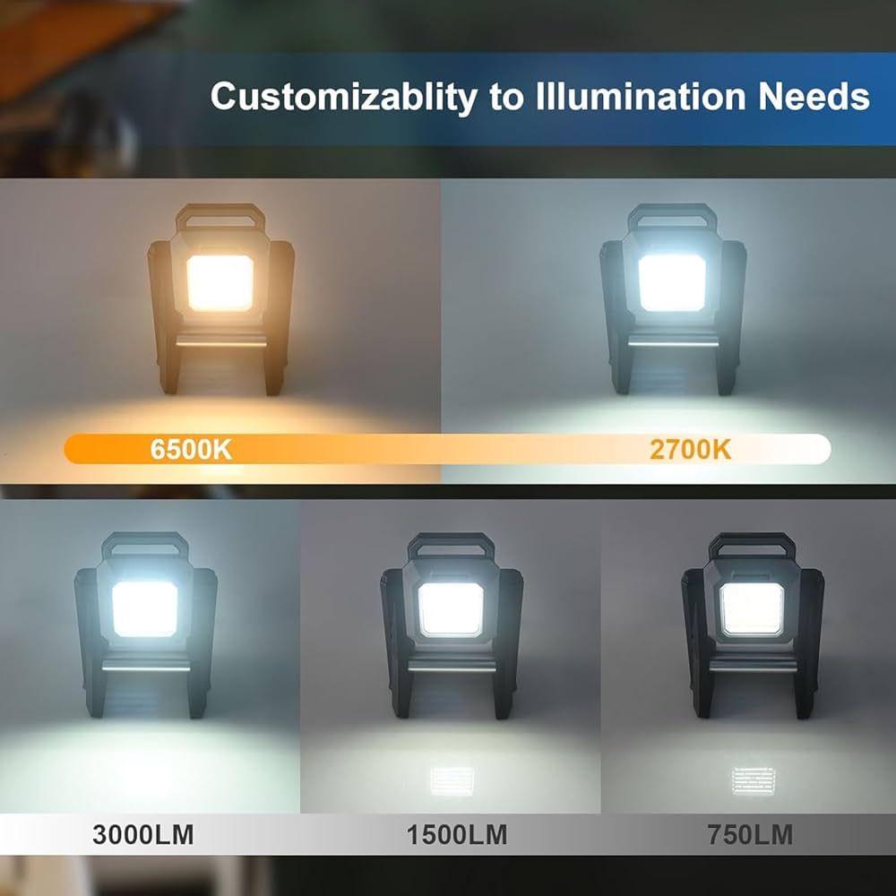 كشاف أضاءة LED محمول قابل لإعادة الشحن