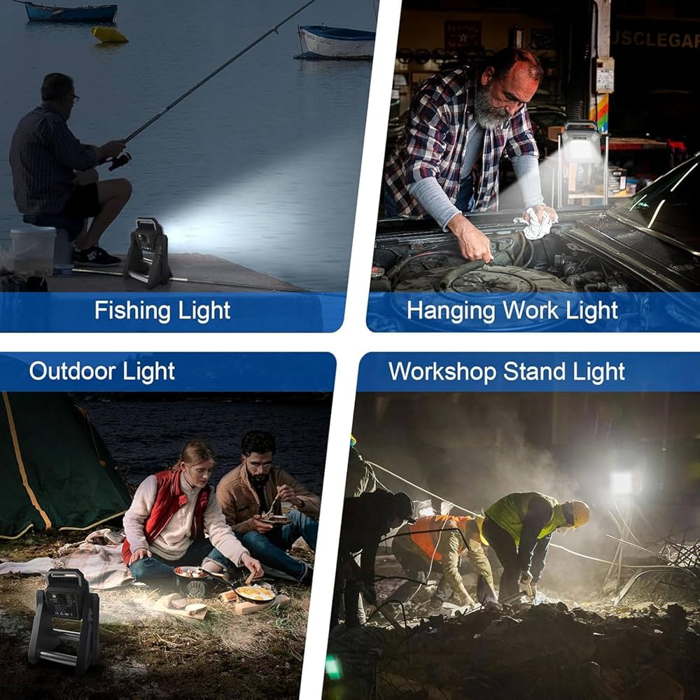 كشاف أضاءة LED محمول قابل لإعادة الشحن