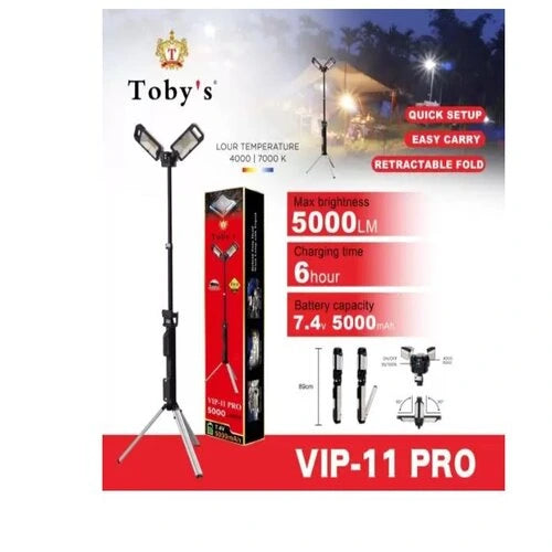 لمبة سنارة 2 شريحة مع استاند مع بطارية شحن VIP11PRO