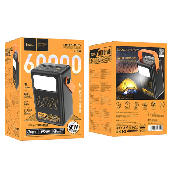 باور بانك هوكو J110a 60000 مللي أمبير 65 وات باور ماستر مع مصباح LED
