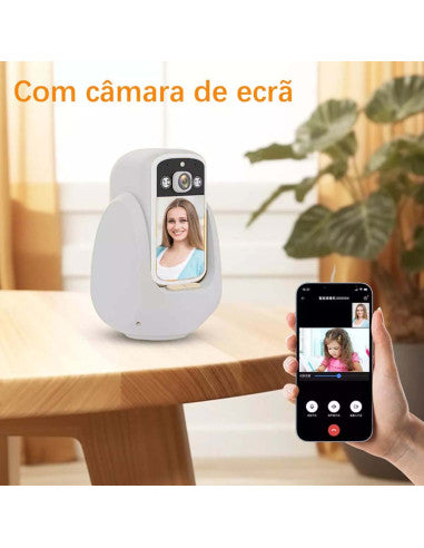 كاميرا XO-CR08 200W Pixel AI الذكية لإجراء مكالمات الفيديو في اتجاهين (2.4G + Bluetooth مع الإنترنت)