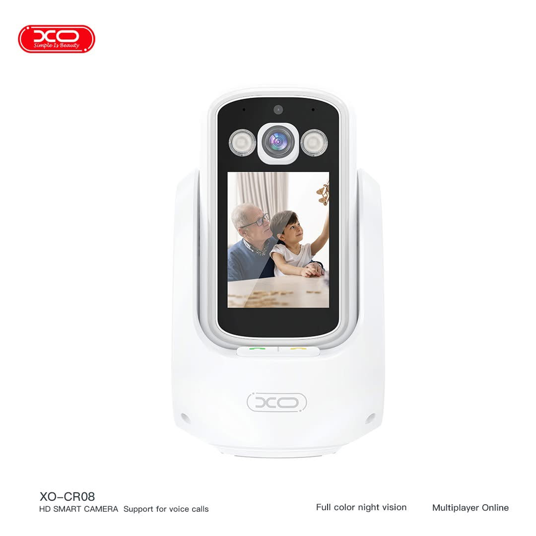 كاميرا XO-CR08 200W Pixel AI الذكية لإجراء مكالمات الفيديو في اتجاهين (2.4G + Bluetooth مع الإنترنت)