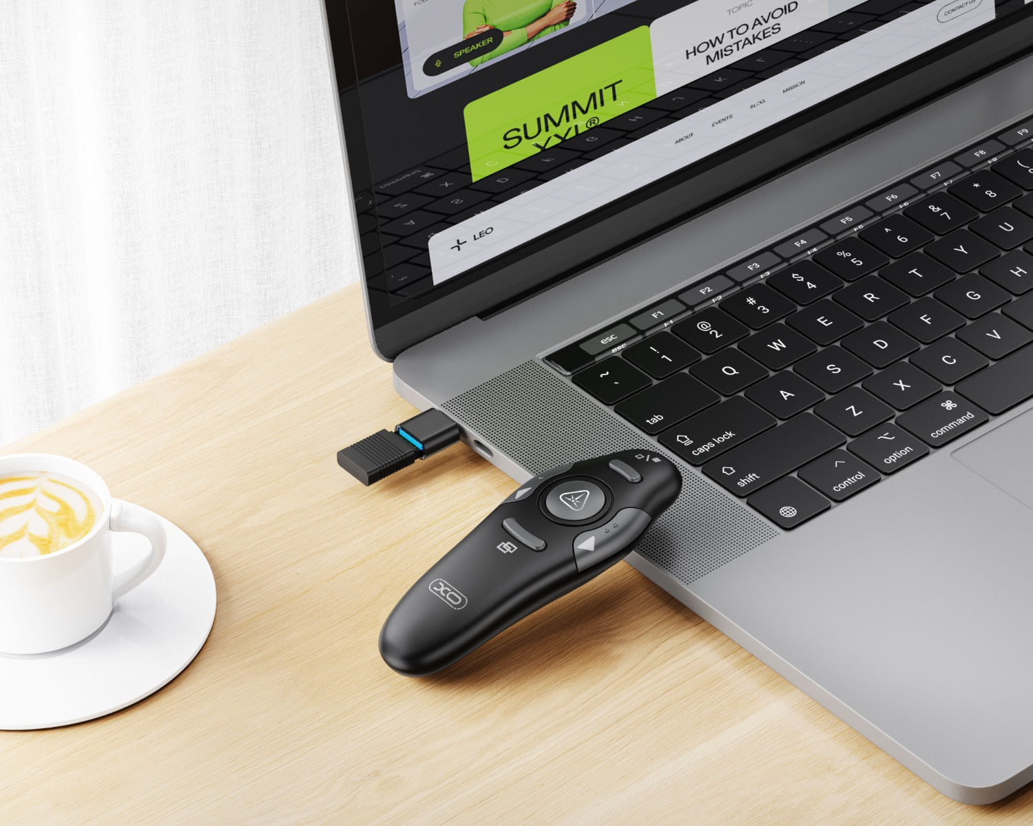 Presentation Clicker Wireless Presenter، جهاز عرض لاسلكي بتردد 2.4 جيجاهرتز مع مسافة تحكم عن بعد 15 مترًا، يعمل مع Powerpointer على أنظمة Windows/MAC