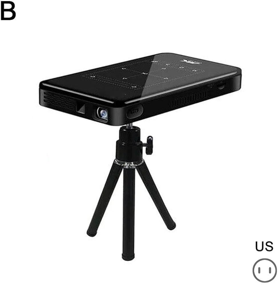 جهاز عرض صغير 4K HD DLP Bluetooth 4.2 حامل ثلاثي القوائم 4500 مللي أمبير في الساعة للمكتب والسفر والتخييم في الهواء الطلق