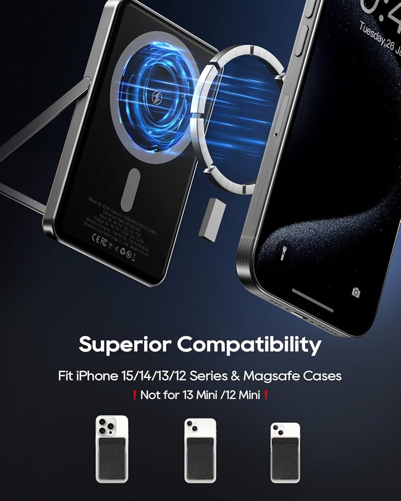 LITO LP03 15W ULTRA AI 5IN1 MAGNETIC POWER BANK