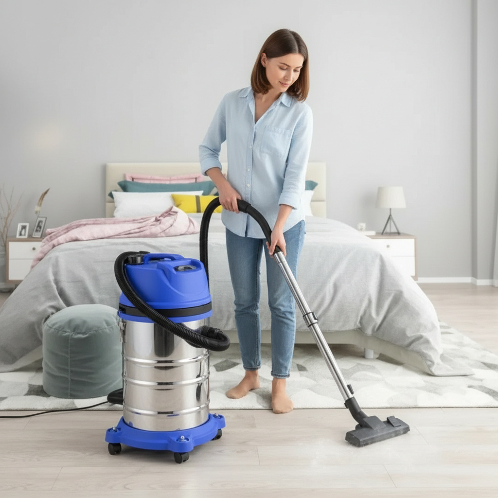 مكنسة سحب الغبار والماي تعمل على الكهرباء
قوتها 3500واط