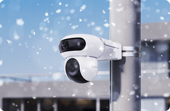 كاميرا EZVIZ H90 2K+2K Wi-Fi Pan&Tilt ذات العدسة المزدوجة 2.8/6 مم (96°/52°)