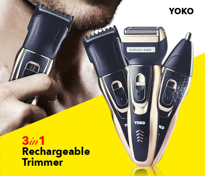 Pro Yoko 3-In-1 Trimming+ Shaver Machine 6558