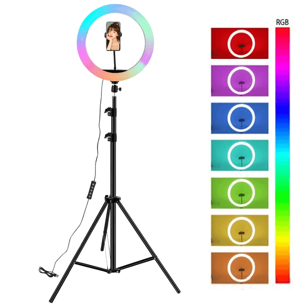 إضاءة حلقية LED ناعمة RGB MJ45