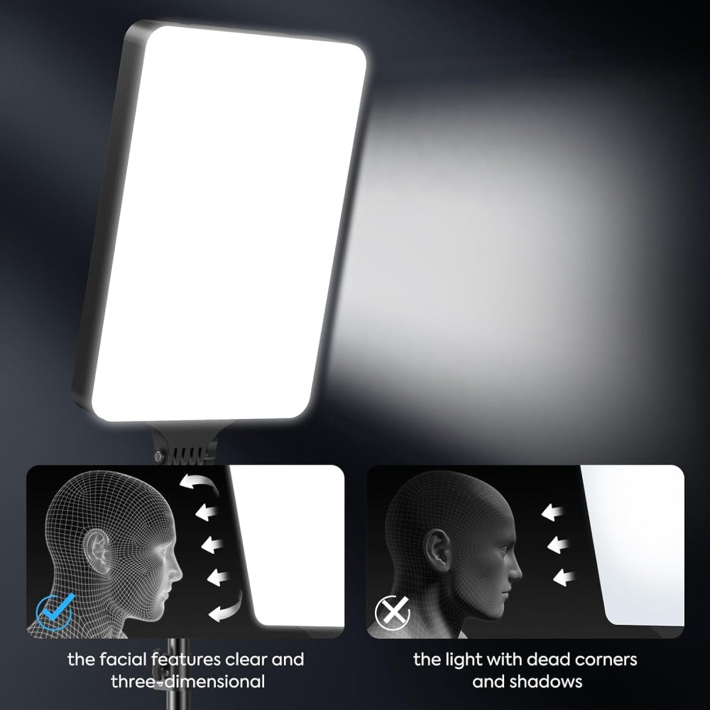 إضاءة فيديو LED RL-16 قابلة للتعتيم 2700K - 7500K مع حامل