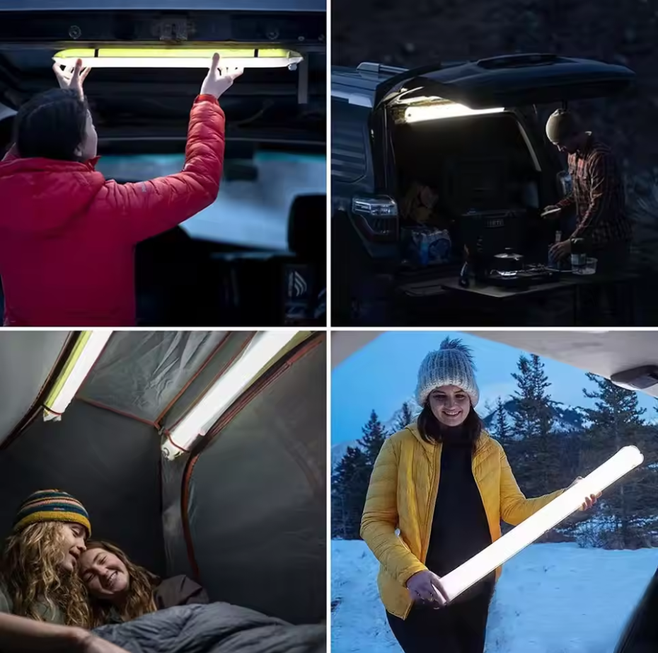 LED يعمل بالطاقة الشمسية من Ztarx،  بطارية مدمجة، قابل للنفخ، مقاوم للماء IP66،  مصباح أنبوبي، مغناطيسي