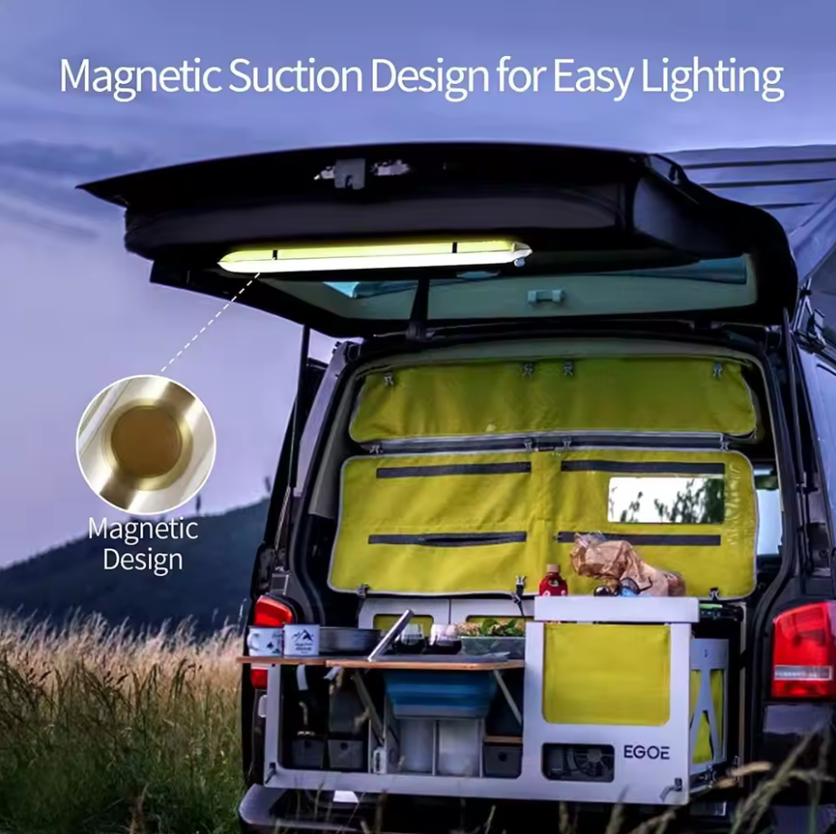 LED يعمل بالطاقة الشمسية من Ztarx،  بطارية مدمجة، قابل للنفخ، مقاوم للماء IP66،  مصباح أنبوبي، مغناطيسي