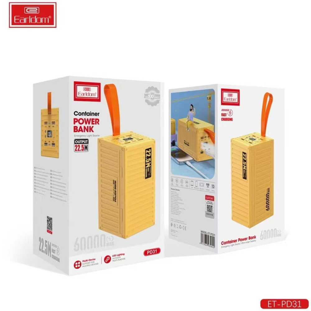 Earldom Container Power Bank 60000 mAh