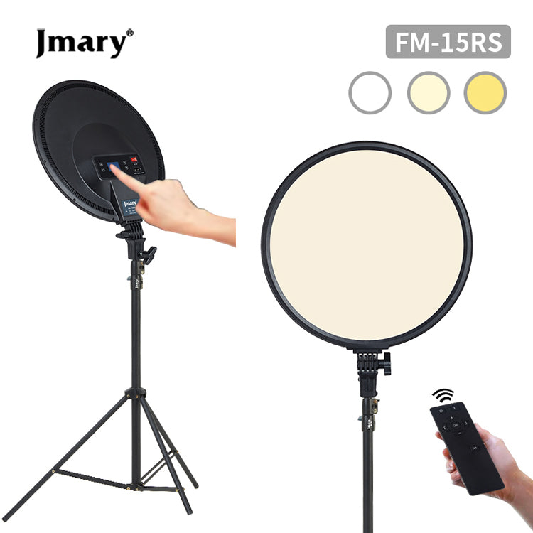 طقم إضاءة فيديو مسطحة Jmary FM-15RS